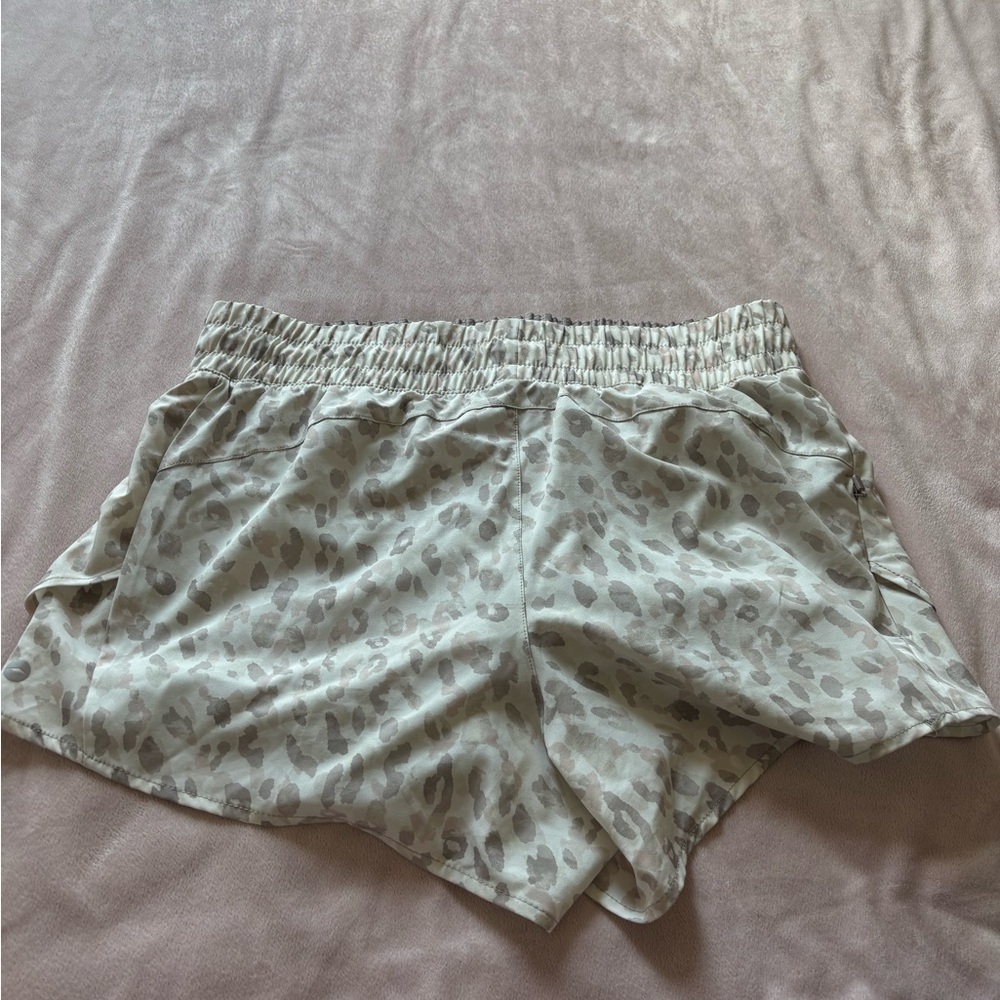 Leopard Print Athletic Shorts